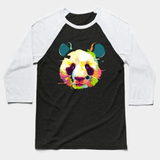 Panda - Animal Life - Popart Portrait Baseball T-Shirt